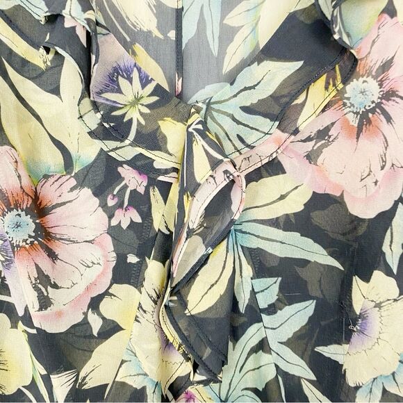 Cabi | Osaka Nights Floral Ruffle Blouse Size Small - Picture 8 of 12